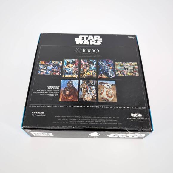 Buffalo Games Disney 1000 Piece Photomosaics Star Wars Posters Jigsaw Puzzle GUC - Picture 10 of 12